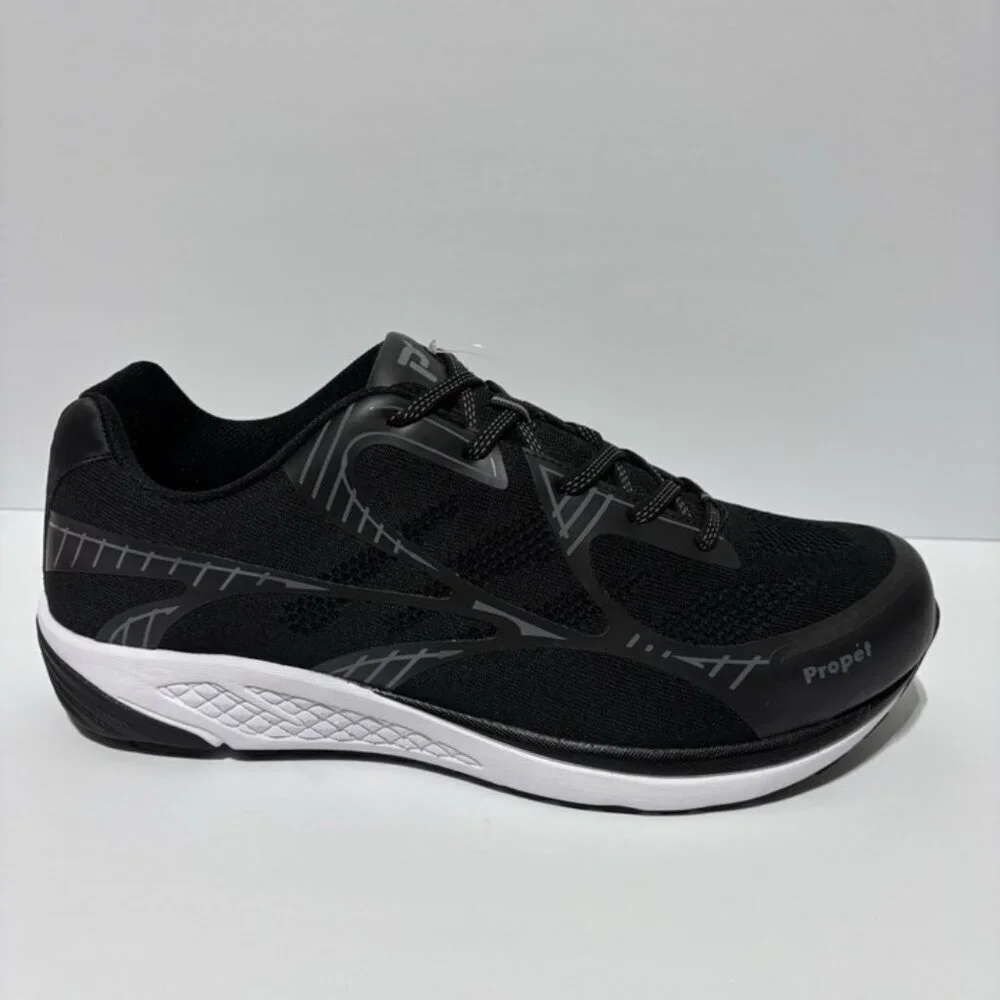 Propet Men’s One LT Black Sneakers, Size 16 X(3E)